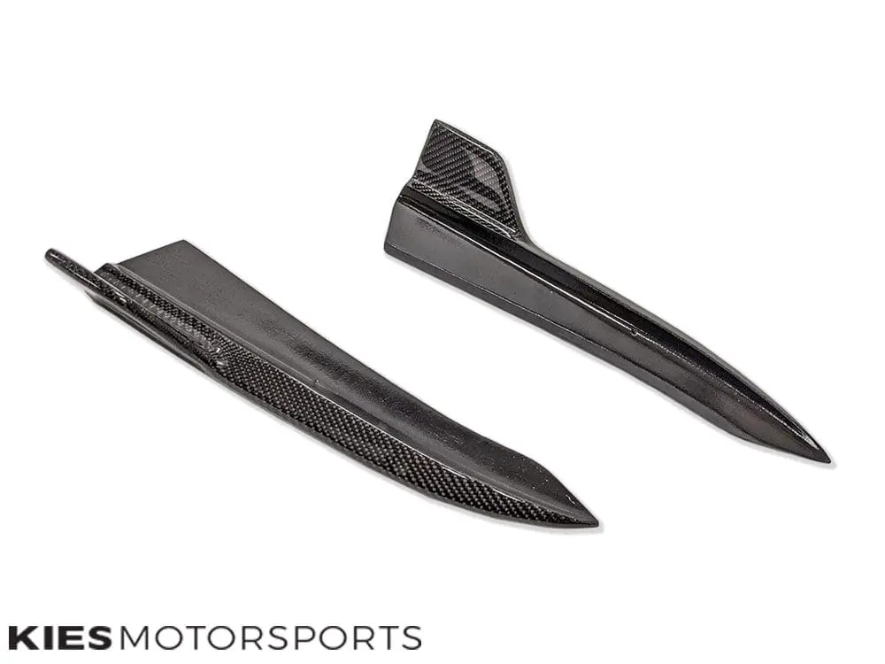 2019-2022 Bmw 3 Series (G20) Type Ii Carbon Fiber Rear Splitters (Pair) 1