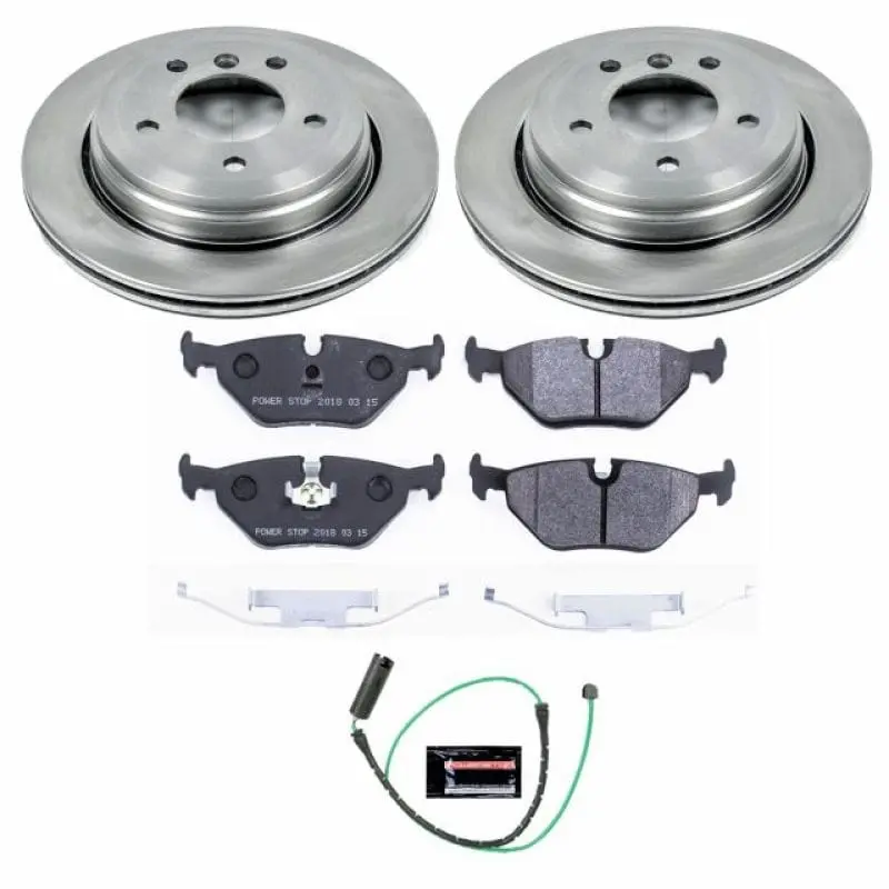 Power Stop 01-05 Bmw 325Xi Rear Track Day Brake Kit 1
