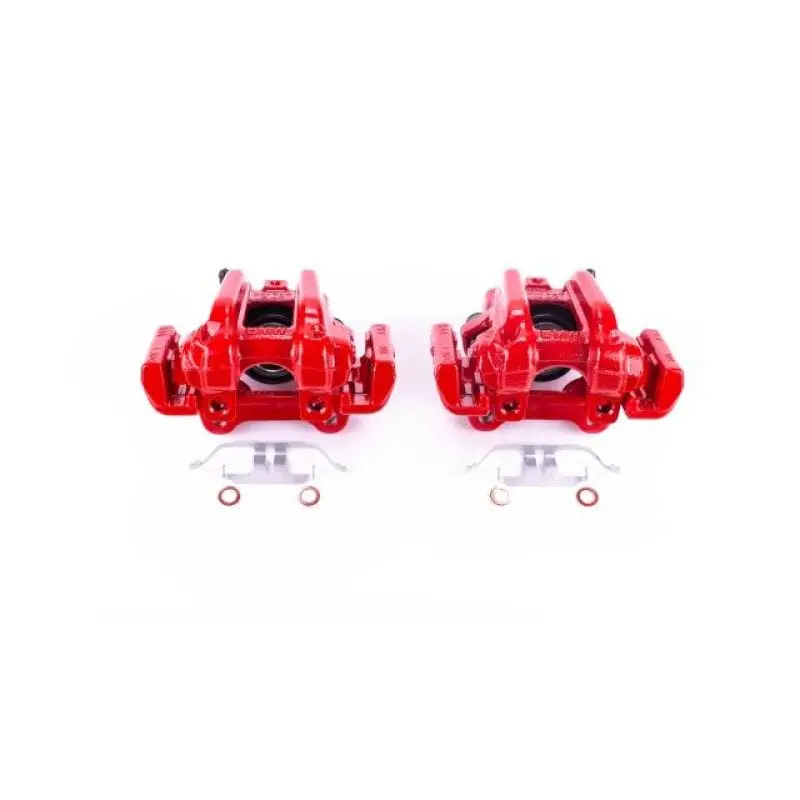 Power Stop 14-16 Bmw 228I Rear Red Calipers W/Brackets - Pair 1