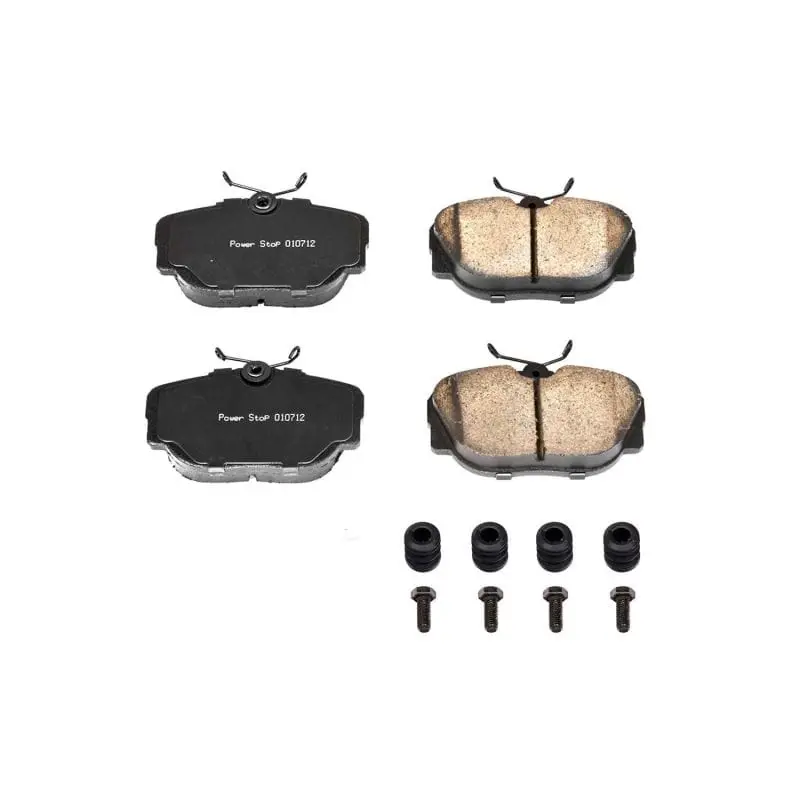 Power Stop 1991 Bmw 318I Front Or Rear Z17 Evolution Ceramic Brake Pads W/Hardware 1