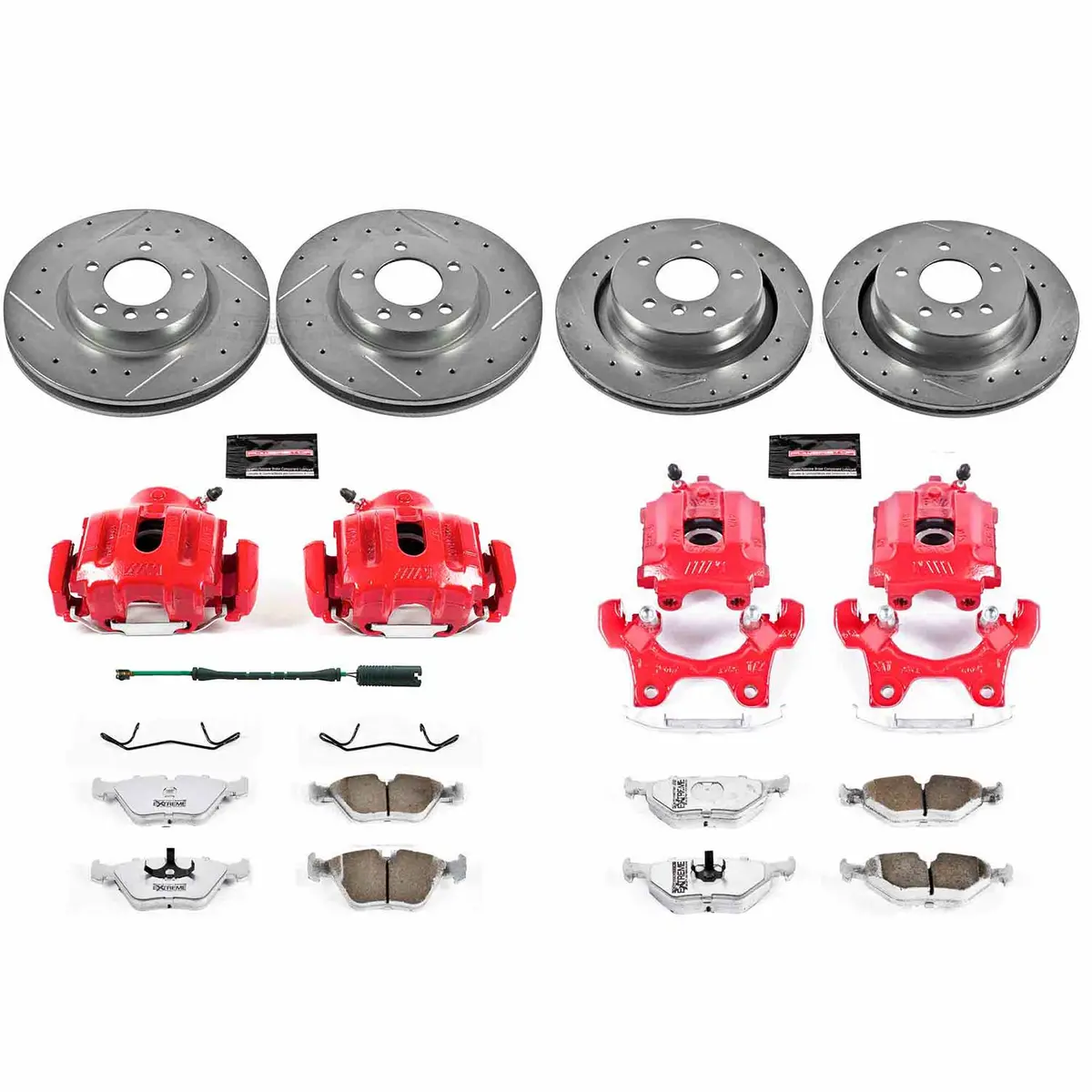 Power Stop 95-99 Bmw M3 Front & Rear Z23 Evolution Sport Brake Kit W/Calipers 1