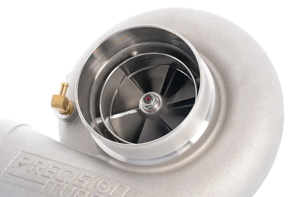 Precision Turbo & Engine Cast Pt7675 Jb Hp Cc W/ T4 Divided Inlet/V-Band Discharge 1.00 A/R 1