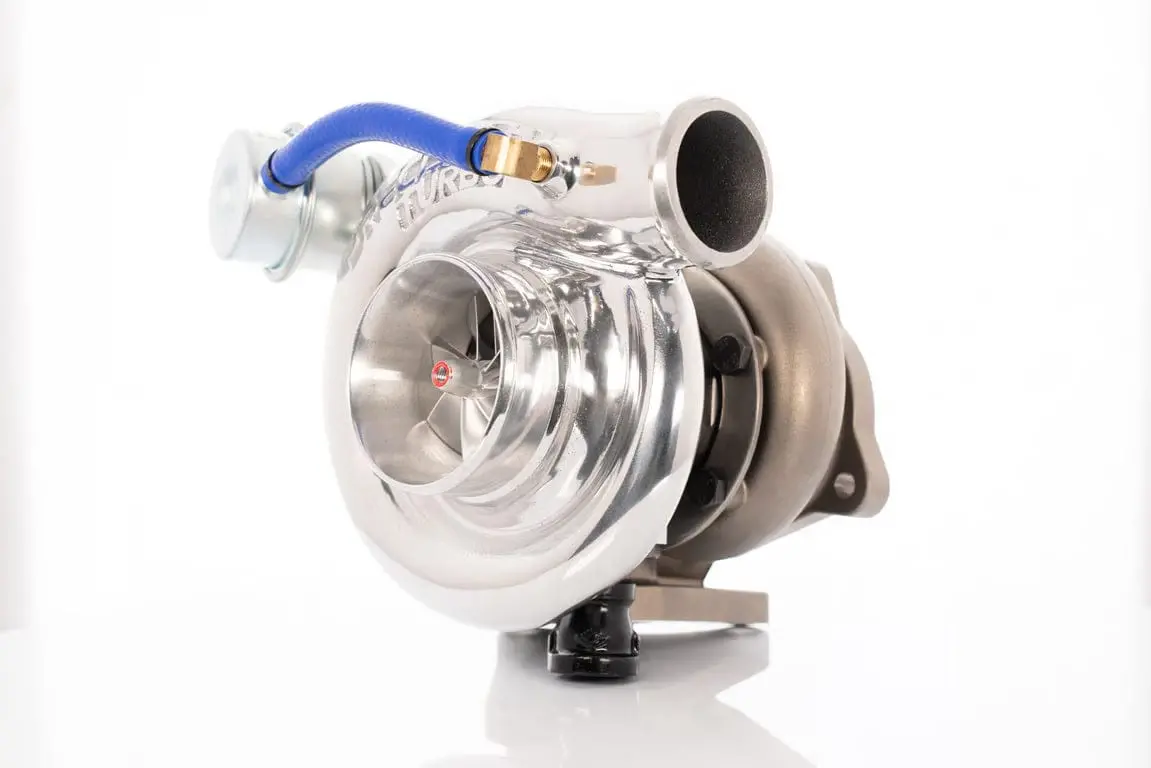 Precision Turbo & Engine Gen 2 55Mm Subaru Bolt-On Turbo W/ 3 Inch Comp Cover Inlet & 20 Psi Actuator 1