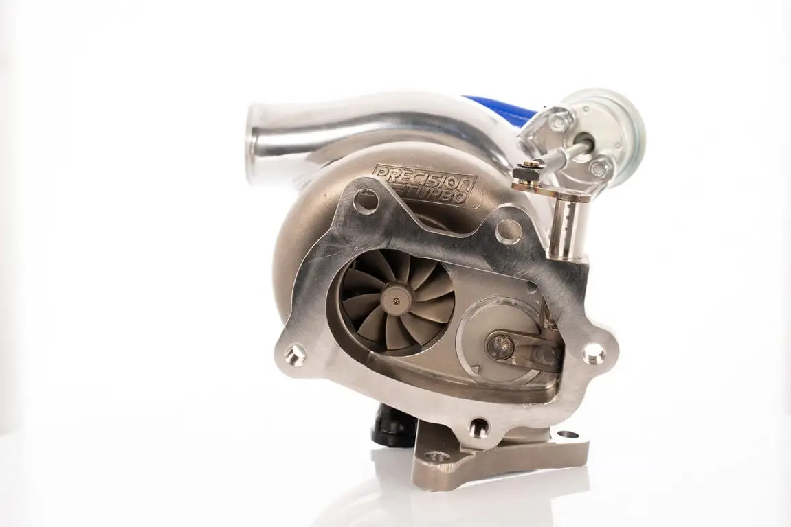 Precision Turbo & Engine Gen 2 55Mm Subaru Bolt-On Turbo W/Stock Comp Cover Inlet & 15 Psi Actuator 1