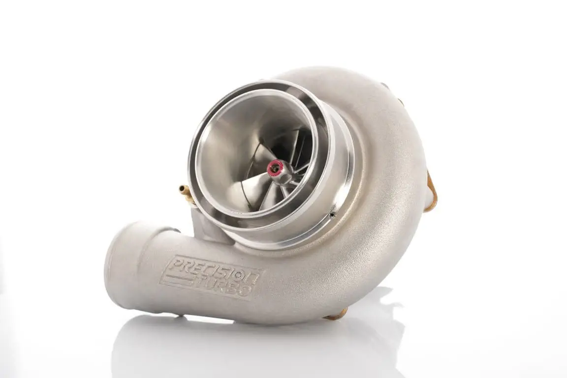 Precision Turbo & Engine Gen2 Pt6870 Bb Sp Jet-Fighter Cc W/ T4 Divided Inlet/V-Band Discharge .84 A/R 1