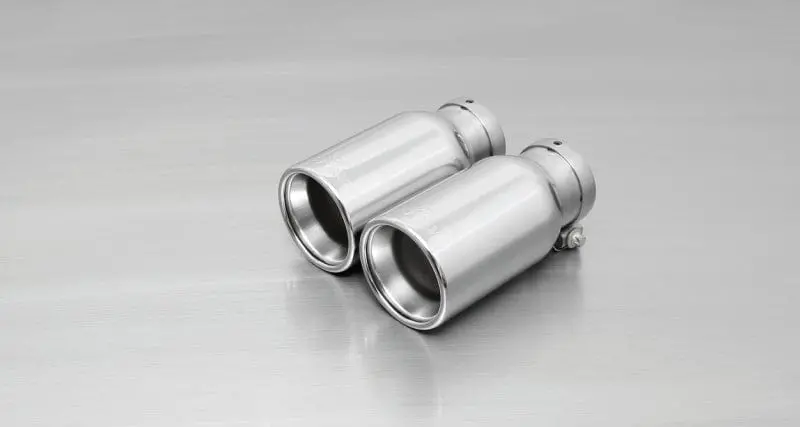 Remus 2011 Abarth Punto Evo Abarth 1.4L 90Mm Straight Rolled Edge Chromed Tail Pipe Set 1