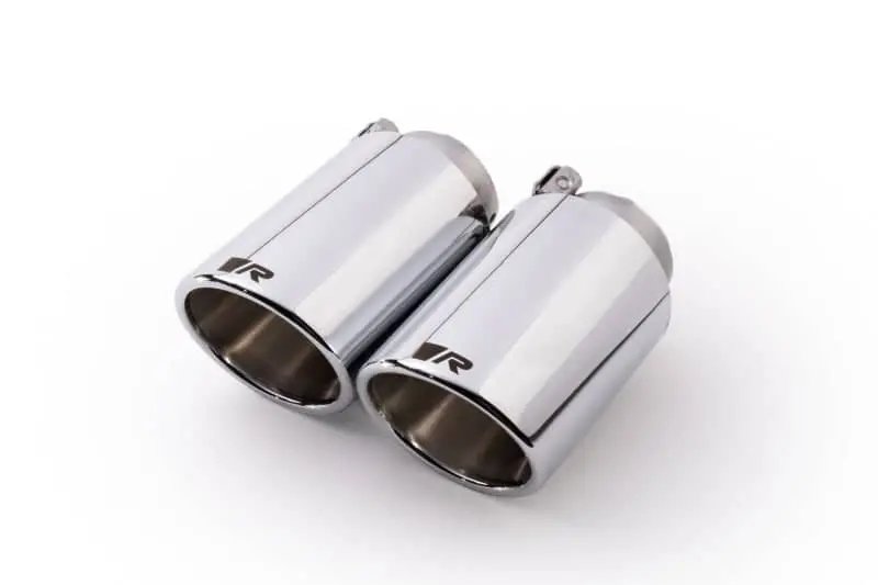 Remus Stainless Steel 102Mm Angled Chrome W/Adj Clamp Tail Pipe Set (Pair) 1