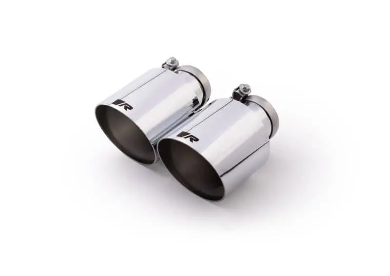 Remus Stainless Steel 115Mm Angled Engraved Chrome Tail Pipe Set (Pair) 1