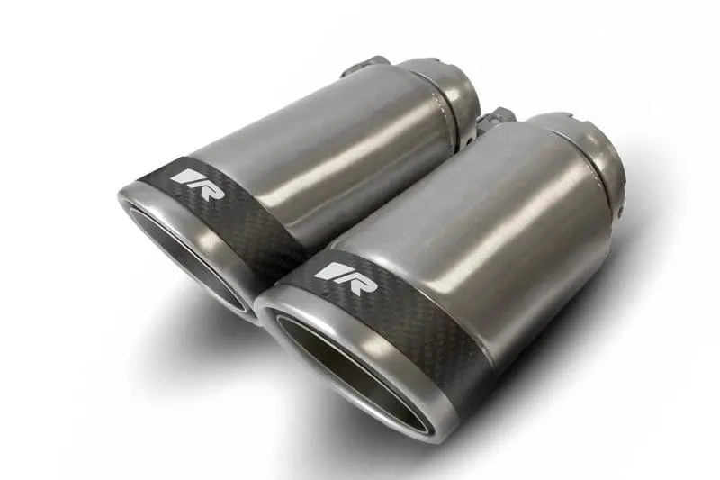 Remus Stainless Steel 84Mm Angled Polished W/Carbon Ring Tail Pipe Set (Pair) 1