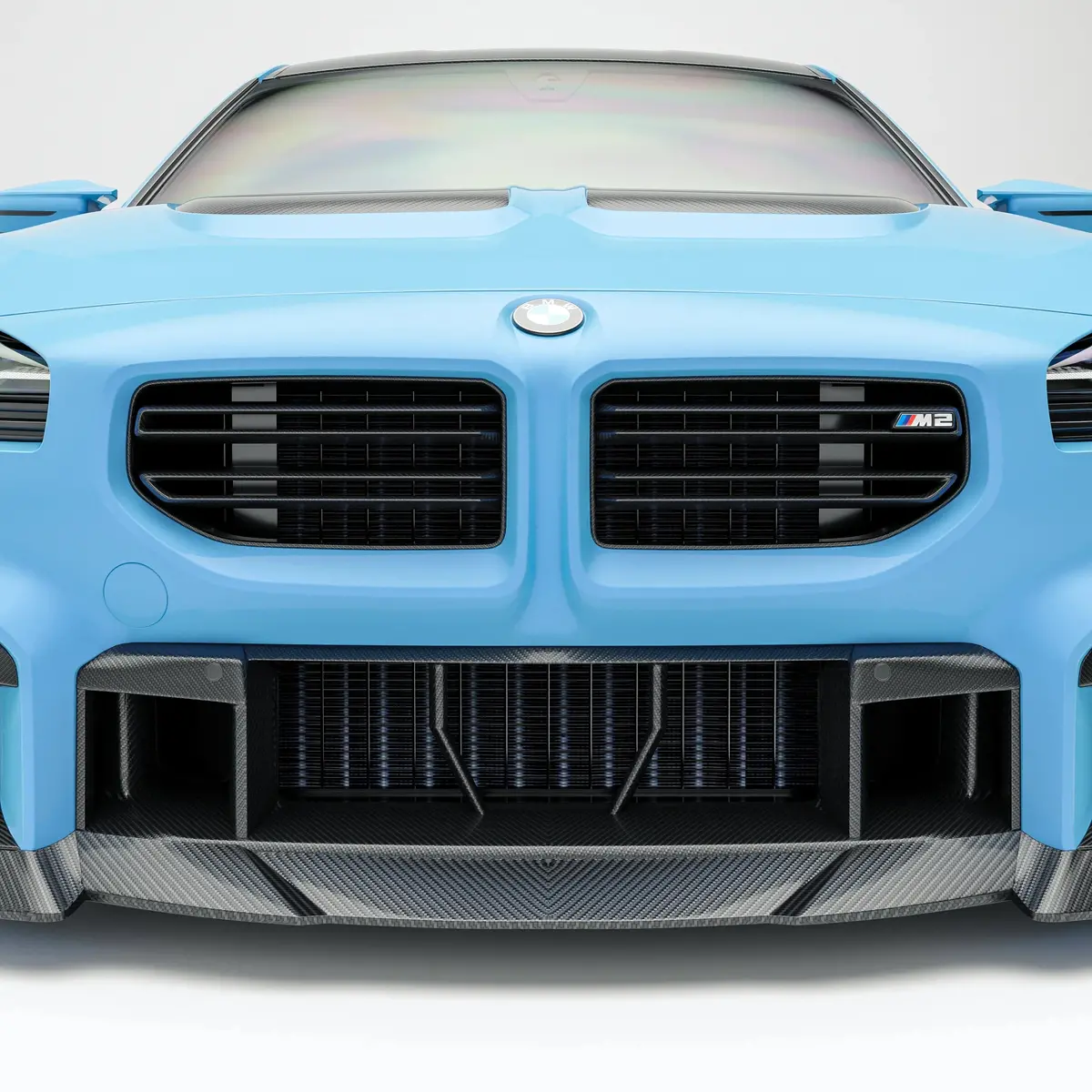 Revozport  Carbon Fiber Front Bumper Air Intake For Bmw G87 M2 1