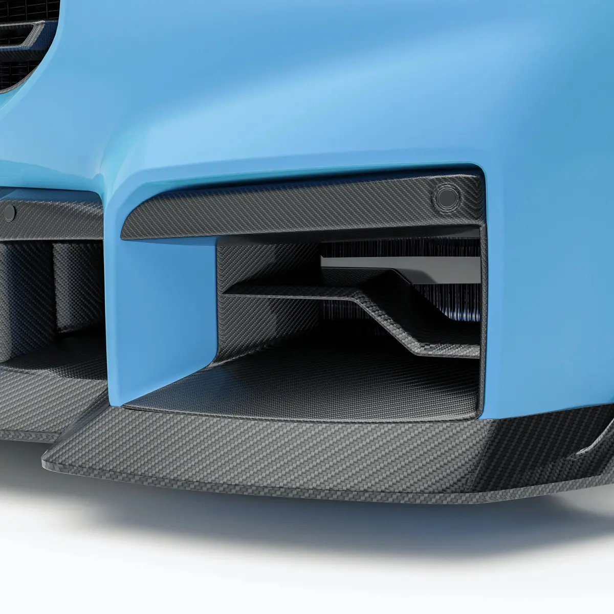 Revozport  Carbon Fiber Front Bumper Vents For Bmw G87 M2 1