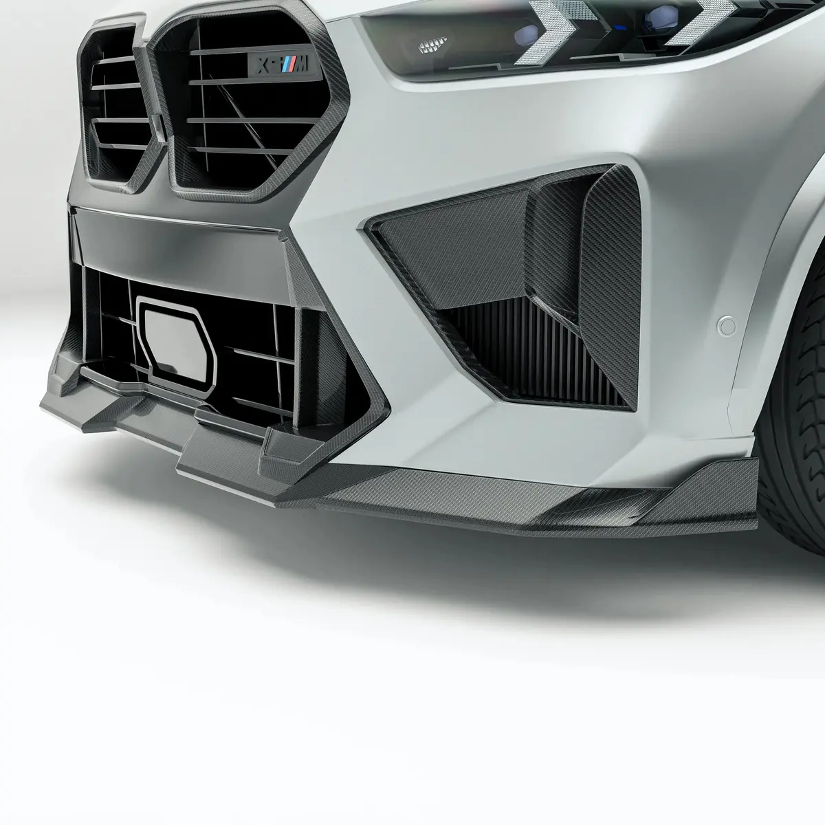 Revozport   Carbon Fiber Front Bumper Vents For Bmw X5m F95 X6m F96 Lci (2023+) 1