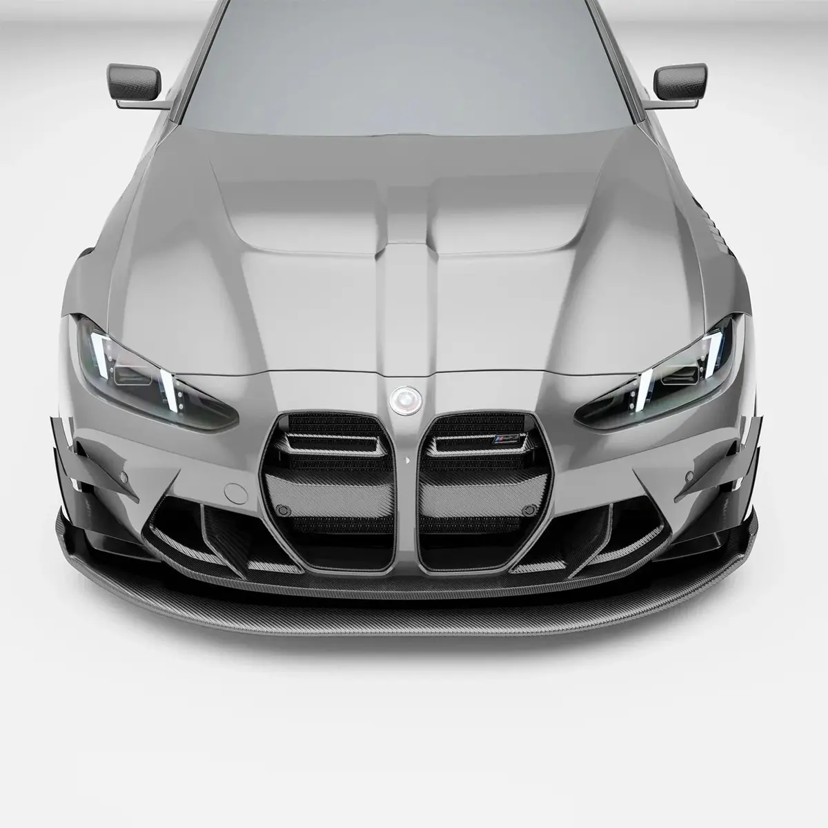Revozport Carbon Fiber Front Splitter For Bmw G87 M2 G80 G81 M3 G82 G83 1