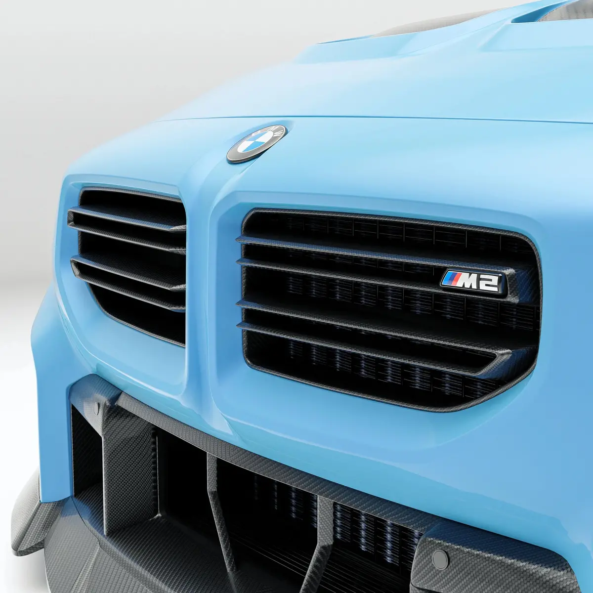Revozport  Carbon Fiber Grill For Bmw G87 M2 1