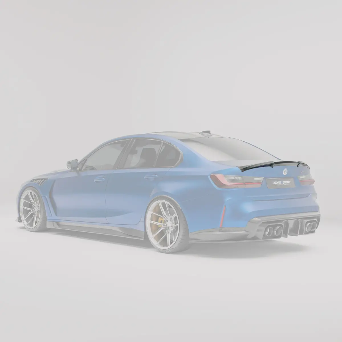 Revozport Carbon Fiber Rear Spoiler For Bmw G80 M3 2021-2024 1