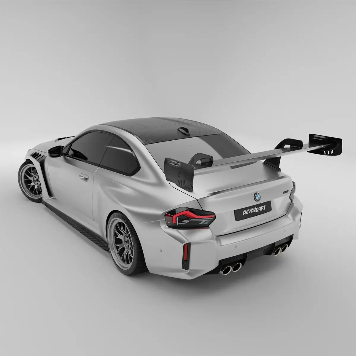 Revozport  Carbon Fiber Rear Wing Spoiler For Bmw G87 M2 1