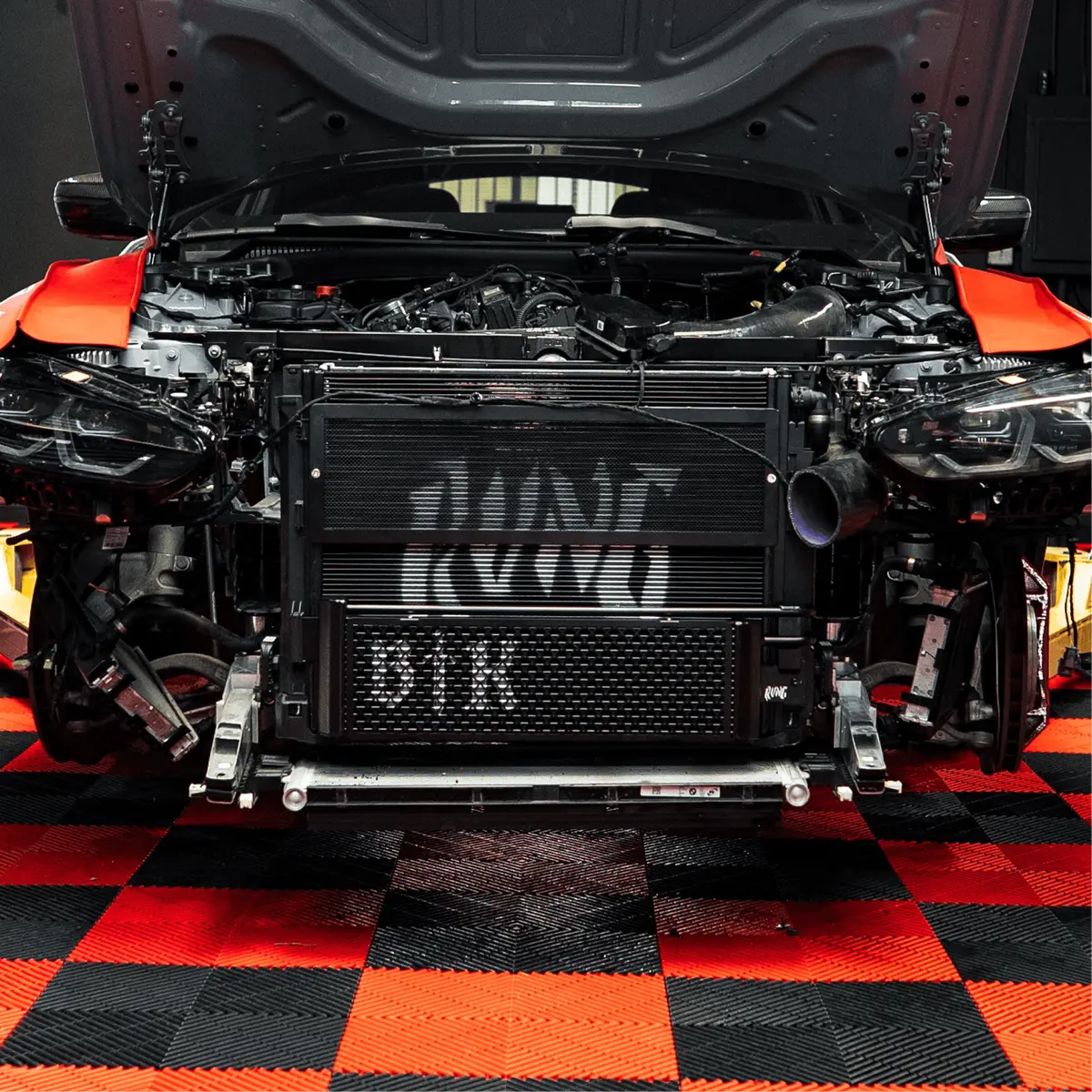 Rvng (G80,G82,G87) S58 Upgraded Core Transmission Oil Cooler W/ Built In Rock Guard 1