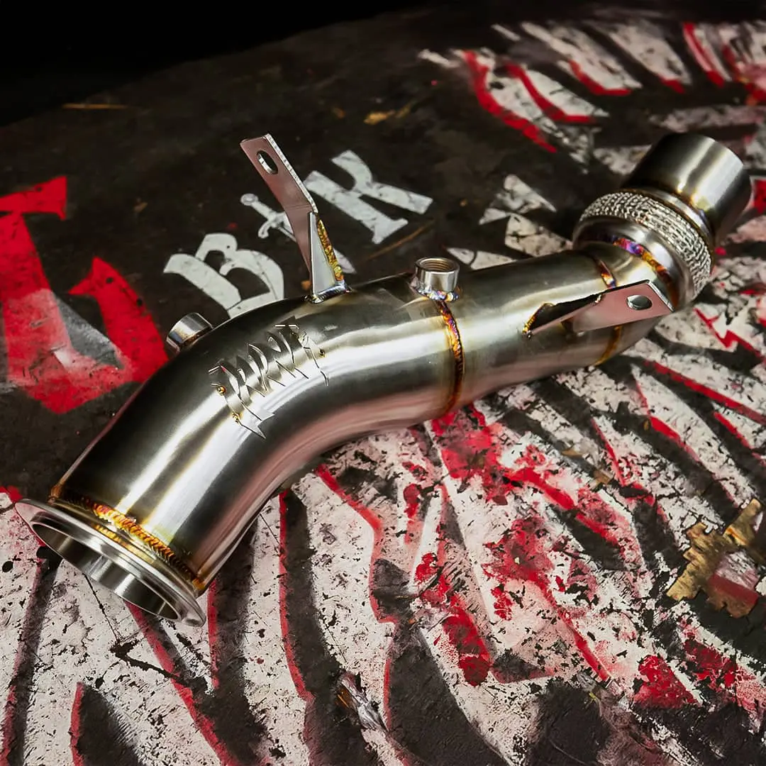 Rvng N55 F01,F02 740I,F10,F11,F15,F07 535I F06, F12, F13 640I E70, E71 X5 X6 Downpipe 1