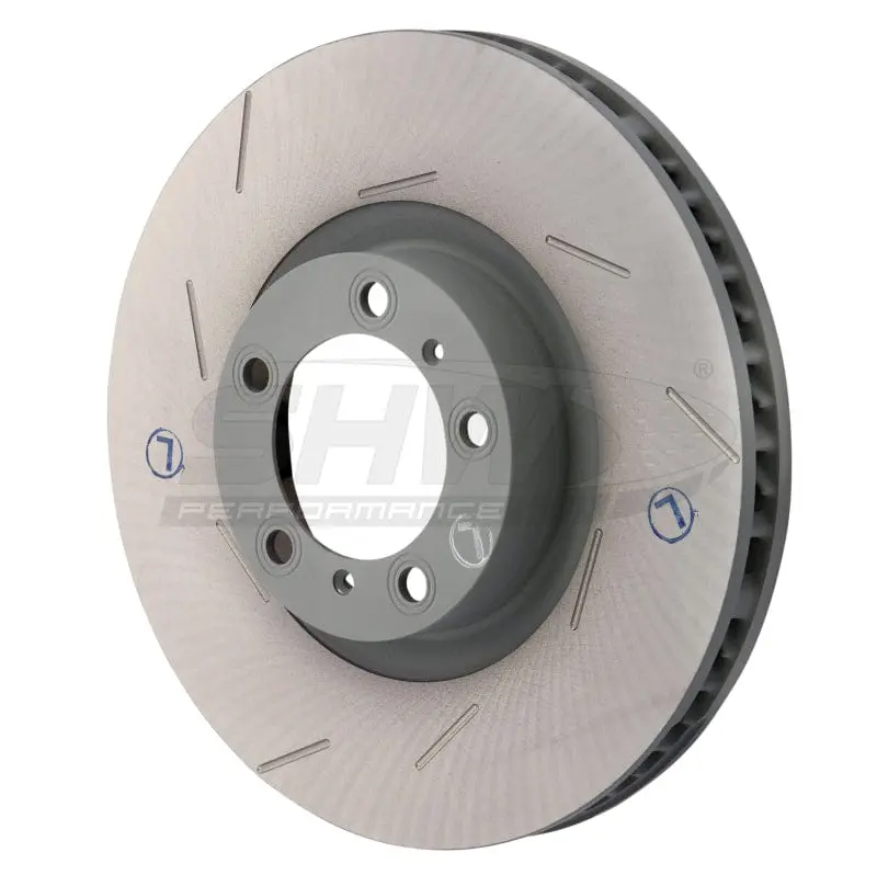 Shw 11-16 Porsche Panamera 4 3.6L W/O Ceramics Left Front Slotted Monobloc Brake Rotor (298615301B) 1
