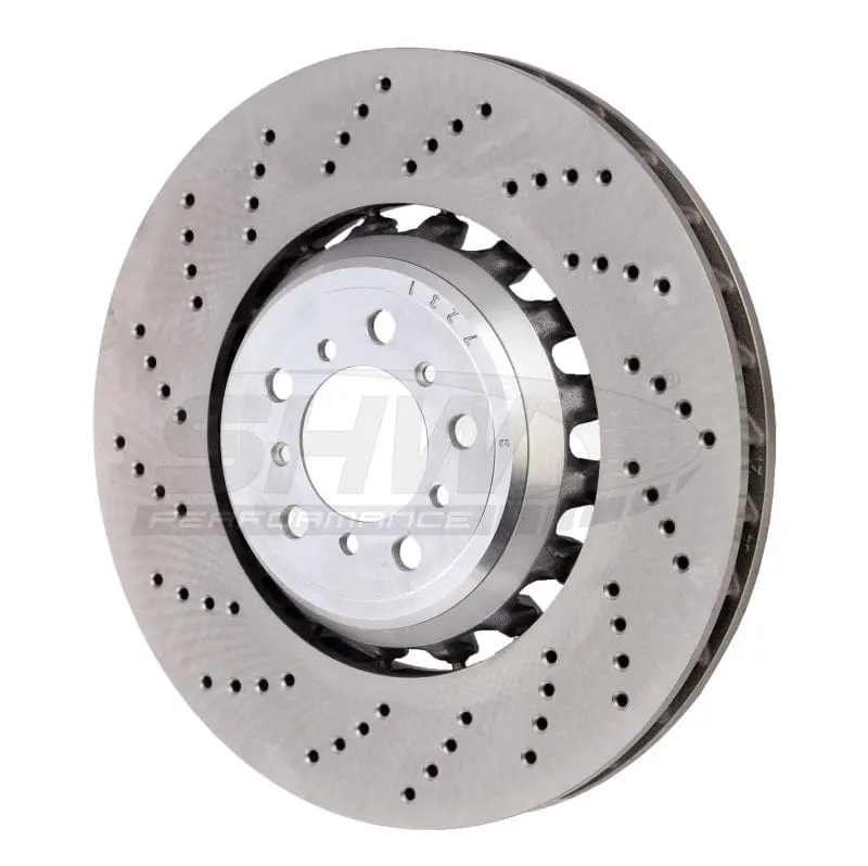 Shw 19-21 Bmw M2 Competition 3.0L W/O Ceramic Brakes Left Front Drilled Lw Brake Rotor (34118072017) 1