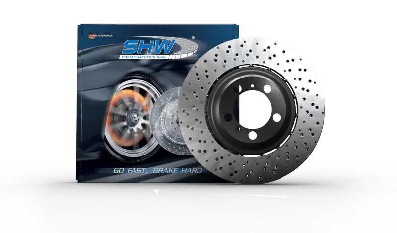 Shw 2022 Audi S3 2.0L Front Cross-Drilled Lightweight Brake Rotor (5Wa615301a) 1