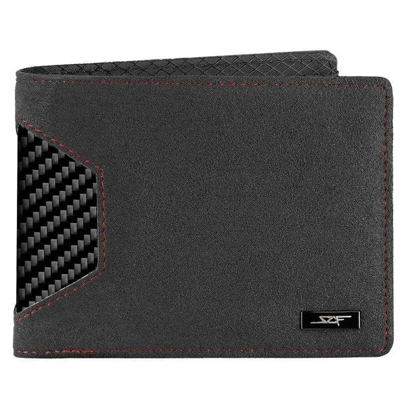 Alcantara & Carbon Fiber Bi-Fold Wallet 1