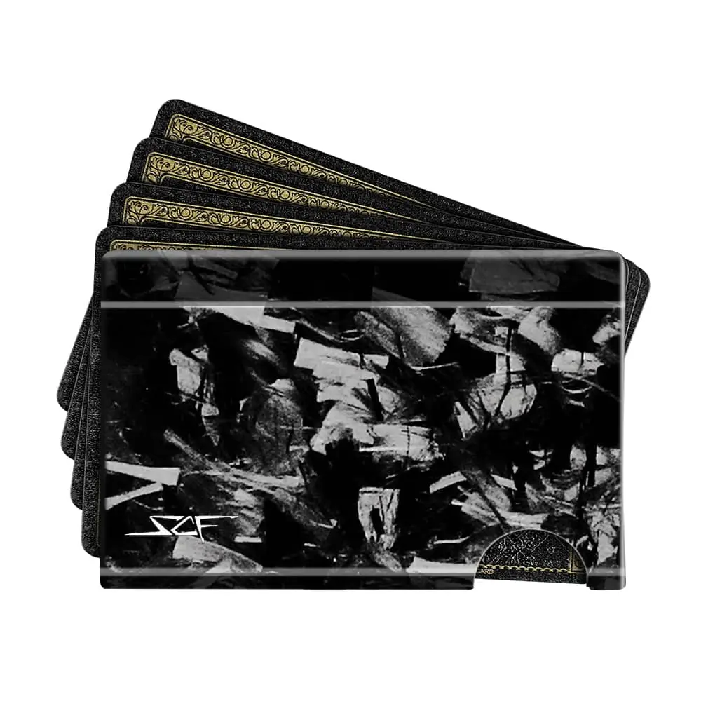 Forged Carbon Fiber Cash & Card Slim Wallet 1