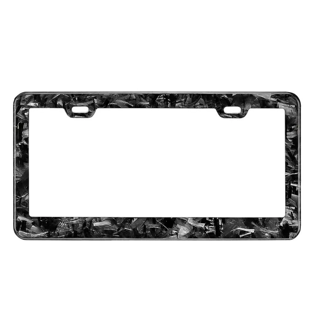 Forged Carbon Fiber License Plate Frame 1