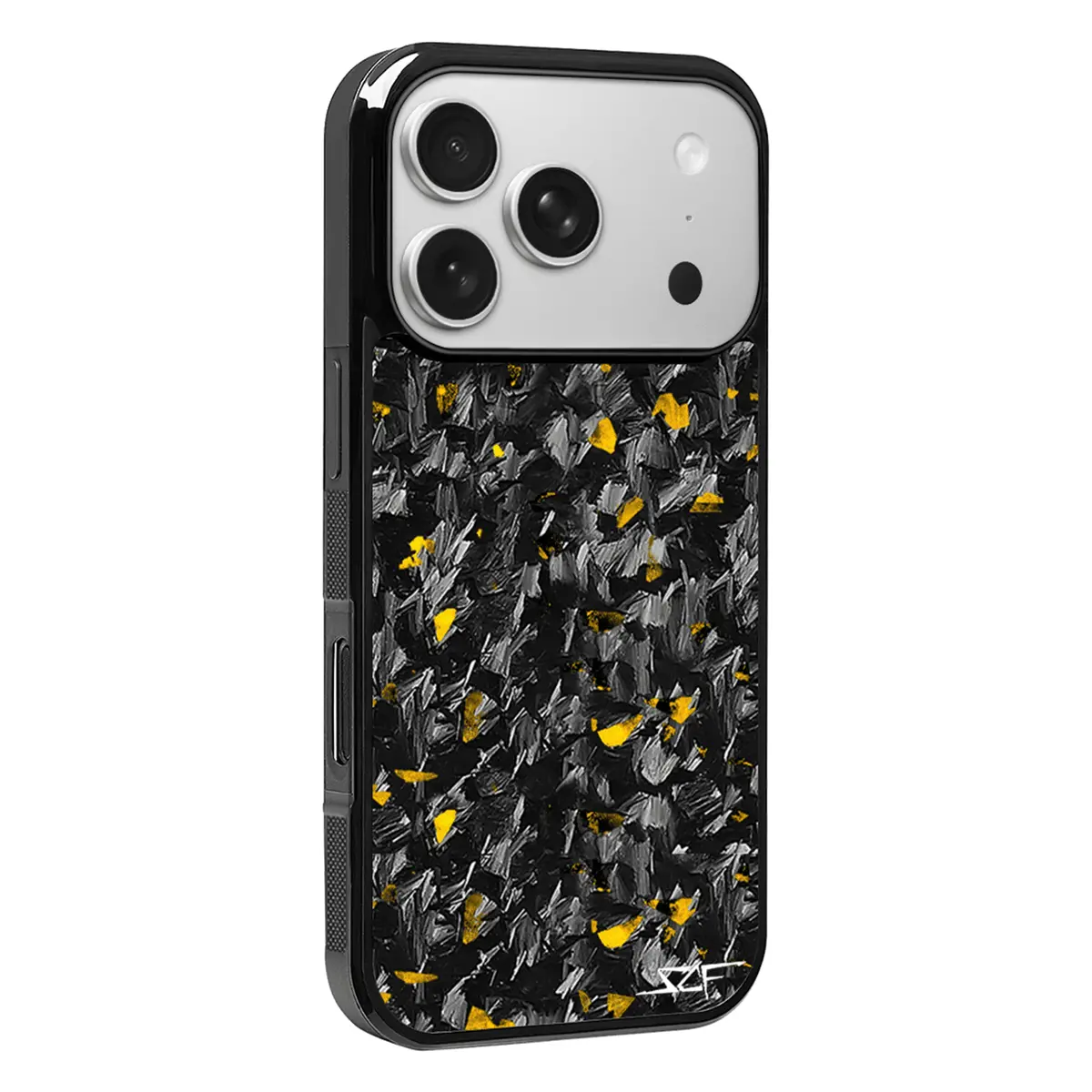 Iphone | Gold Flake Forged Carbon Fiber Case | Classic Series 1
