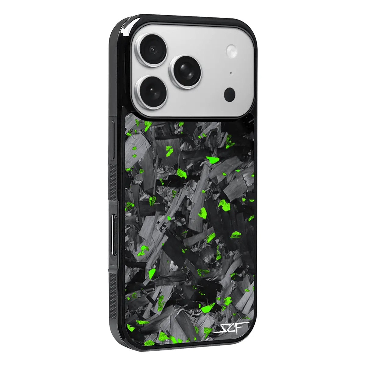Iphone | Green Flake Forged Chunk Carbon Fiber Case | Classic Series 1