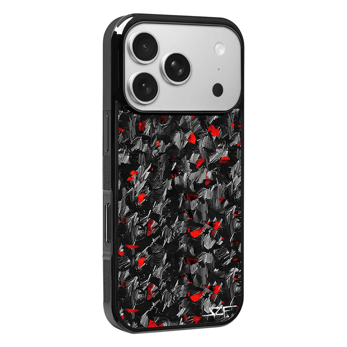 Iphone | Red Flake Forged Carbon Fiber Case | Classic Series 1