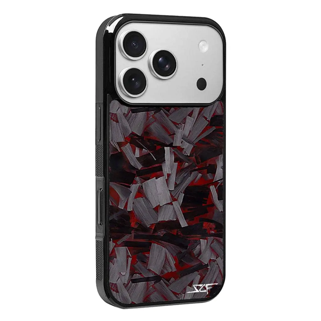 Iphone | Red Lava Forged Carbon Fiber Phone Case | Classic Series 1