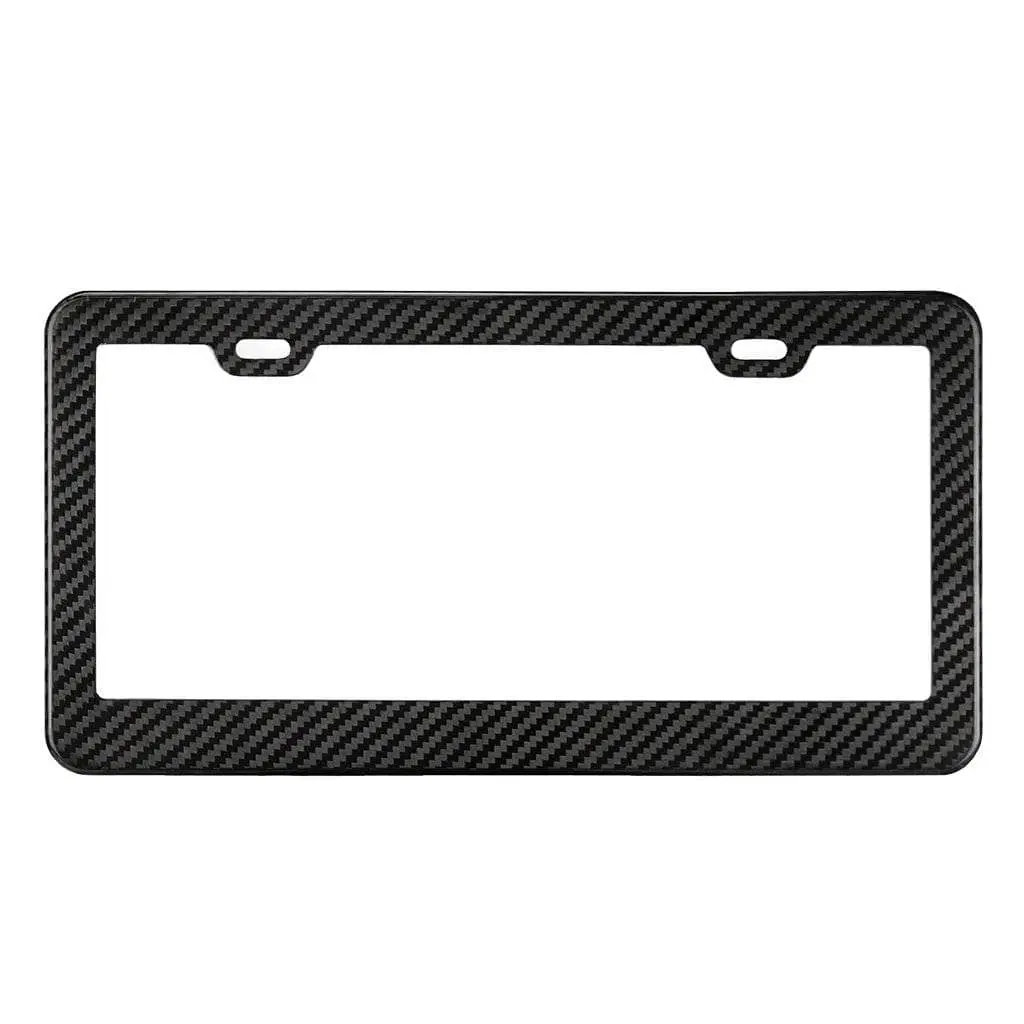 Real Carbon Fiber License Plate Frame 1
