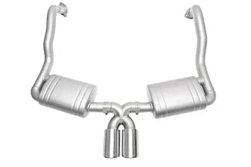 Porsche 981 Cayman / Boxster Performance Exhaust System Chrome Dual Wall 1