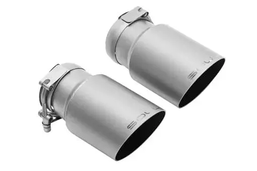 Porsche 981 Cayman / Boxster Performance Exhaust System Slash Cut Single Wall Tips 1