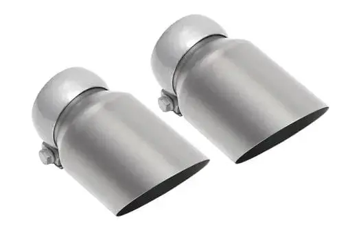 Porsche 981 Cayman / Boxster Performance Exhaust System Slash Cut Single Wall Tips 4