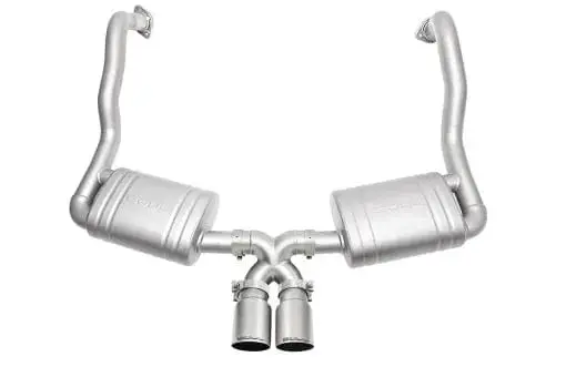 Porsche 981 Cayman / Boxster Performance Exhaust System  Straight Cut Single Wall Tips 1