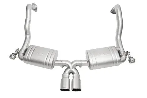 Porsche 981 Cayman / Boxster Valved Exhaust System  Straight Cut Single Wall Tips 1