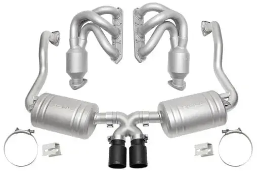 Porsche 986 Boxster (2000-2004) Street Exhaust Package Slash Cut Single Wall Tips 1