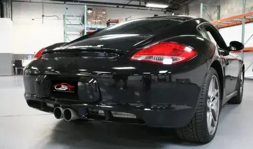 Porsche 987.2 Cayman / Boxster Valved Exhaust System -Slash Cut Single Wall 1