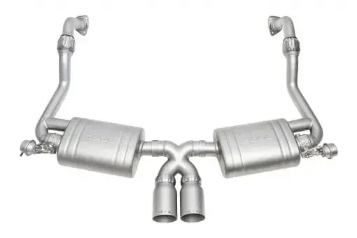 Porsche 987.2 Cayman / Boxster Valved Exhaust System -Straight Cut Single Wall 1