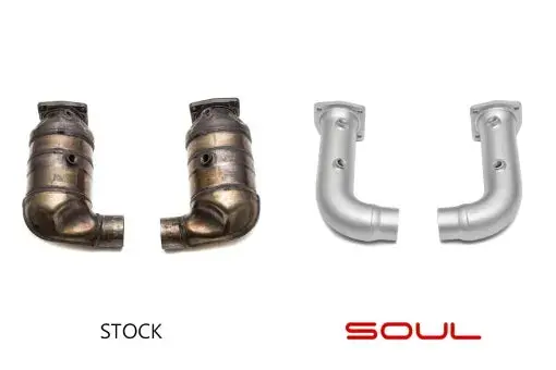 Porsche 997.2 Turbo Cat Bypass Pipes 1