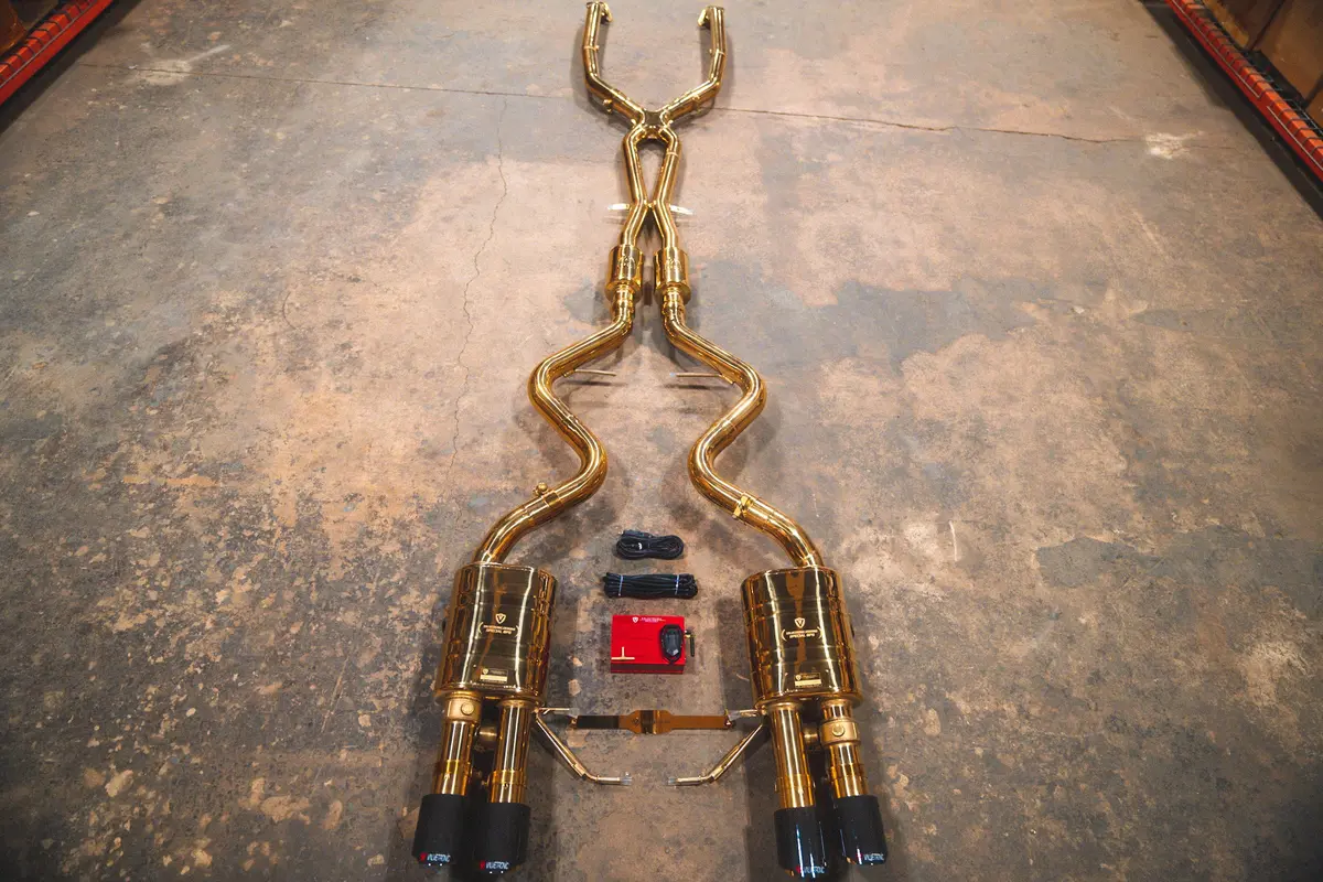 Bmw M3 E9x V2 Valved Race Exhaust System (Gold) 2