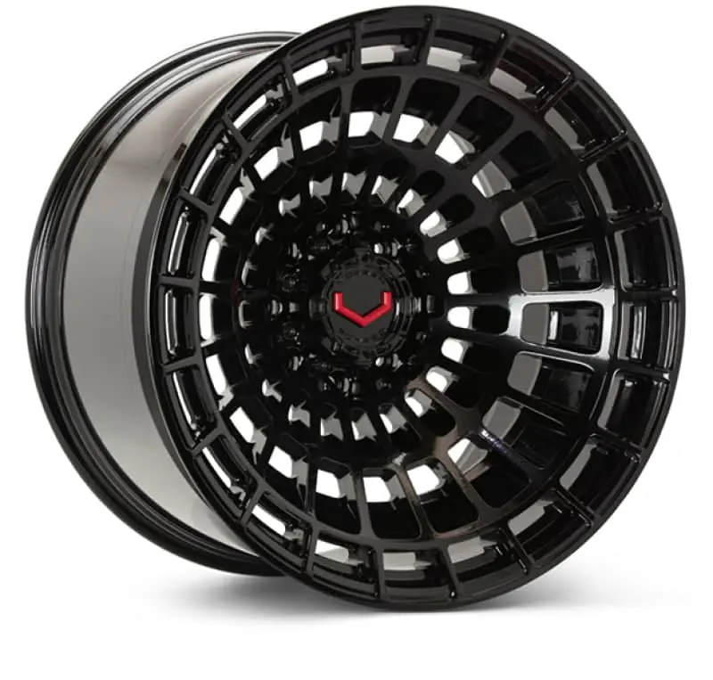 Vossen Lcx-04 24X12 - 8X180 - Et44 - Ultra Deep - 124.3 - Gloss Black Wheel 1