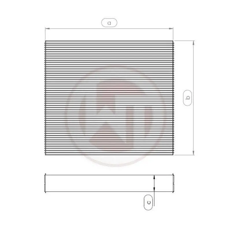 Wagner Tuning Universal Radiator Core - 264 X 240 X 96 (Mm) 1