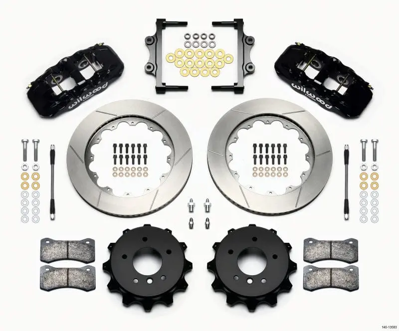 Wilwood Aero4 Rear Kit 14.00 2007-2011 Bmw E90 Series W/Lines 1