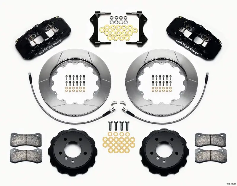Wilwood Aero6 Front Hat Kit 14.00 2007-2011 Bmw E90 Series W/Lines 1