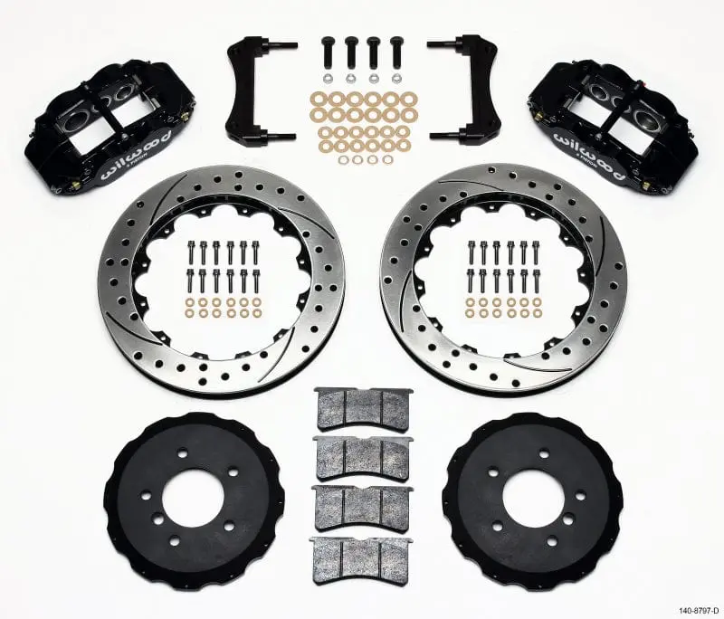 Wilwood Narrow Superlite 6R Front Hat Kit 13.06In Drilled E36 Bmw M3 1