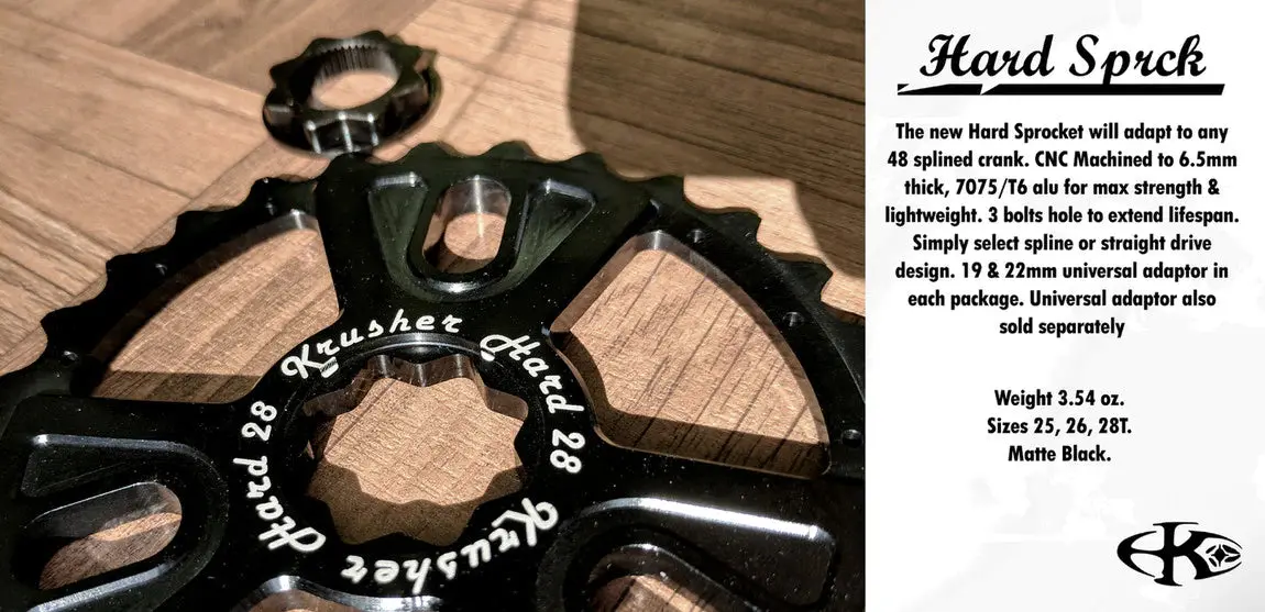 Krusher Hard Spline Drive Sprocket (48 Spline Cranks Only) 1