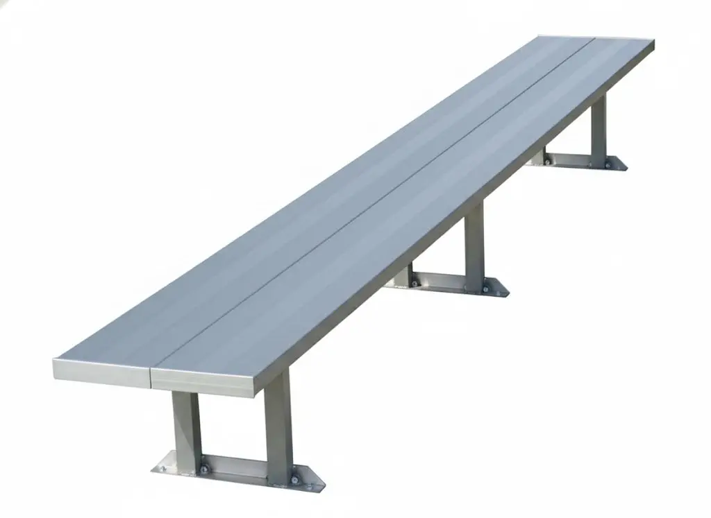 Portable Double Wide Bench Without Backrest 1